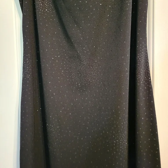 Black Vintage Misses Sparkling Maxi Dress Size 9/10 - Picture 8 of 10